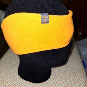 A Chaos yellow fleece head wrap. Like new condition.